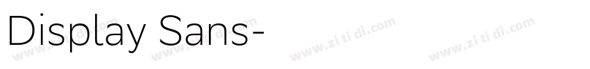 Display Sans字体转换 Display Sans字体转换